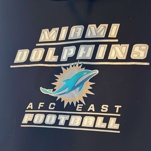 NFL team apparel Miami Dolphins AFC East football hoodie size medium